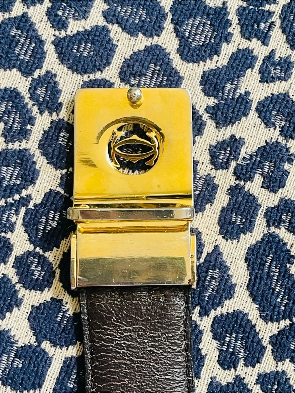 Vintage Cartier Ambassador by Cartier Paris Reversible Leather Belt 38”